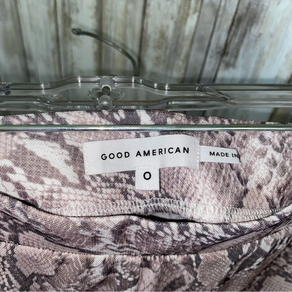 Good American Mesh Snake Wide Leg Pants Size 0 - Picture 4 of 5